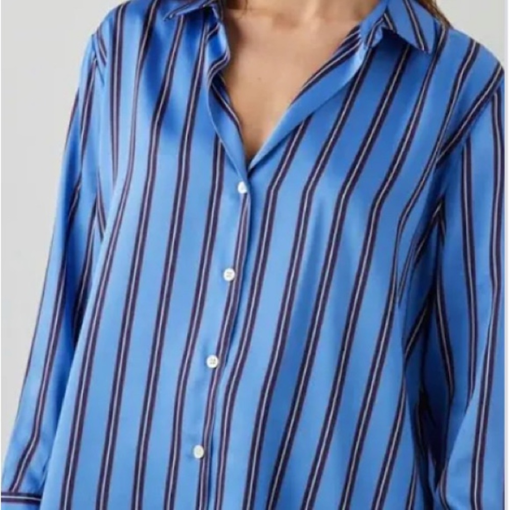 NWT Rails Primrose Striped Button-Up Shirt - Picture 6 of 8